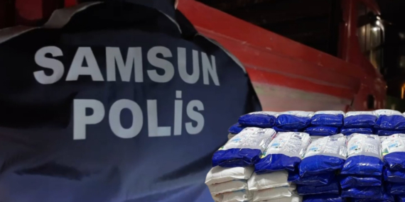 Samsun’da kamyonda 1 tonun üzerinde sahte deterjan ele geçirildi